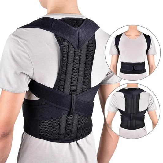 Adjustable Back Posture Brace for Correcting Poor Posture and Relieving Back Pain - Unisex Support Belt